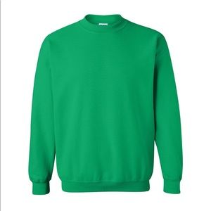 Green crew neck